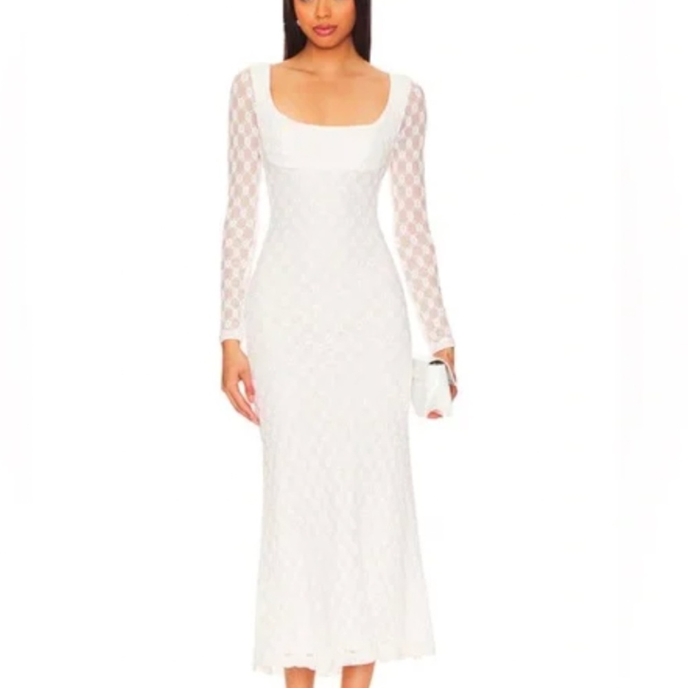 Bardot White Midi Dress